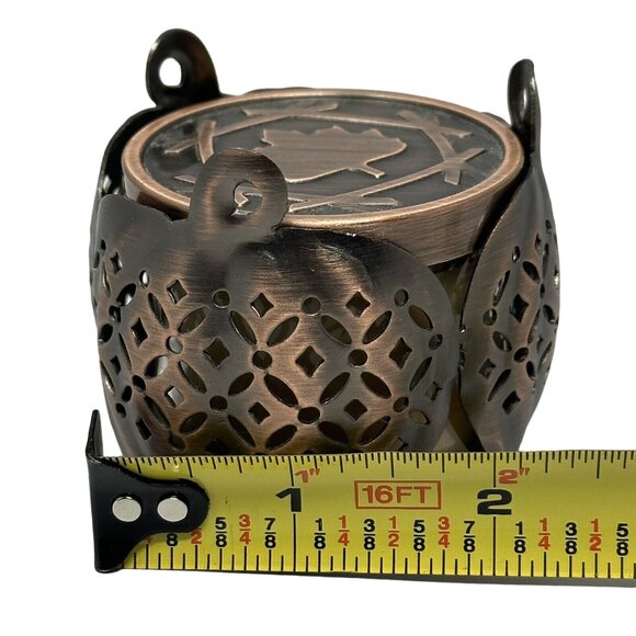 Bath & Body Works Salted Caramel Corn 1.3 Oz Bronze Pumpkin Mini Sleeve Holder - Picture 10 of 10